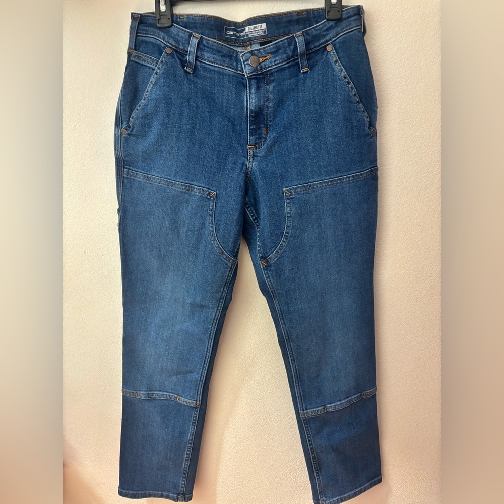 NWT Carhartt Classic Blue Jeans- regular fit, size 10- short